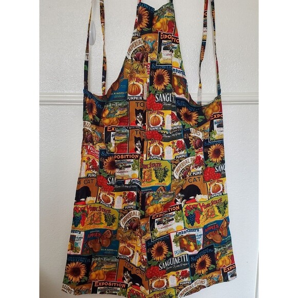Colorful Apron with Pockets 29" x 41" New Without Tag - Picture 2 of 14